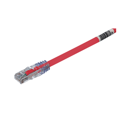 UTP6AX25RD - Cable de Parcheo UTP, Cat6A, 24 AWG, CM, Color Rojo, 7.62 Metros (25 Pies)