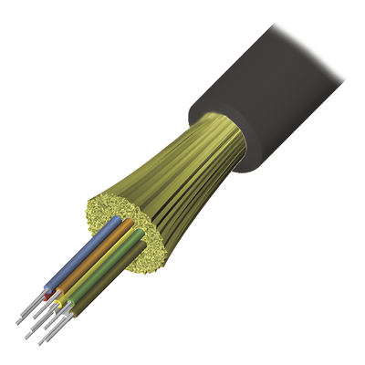 9GG8H004C-E201M - Cable de Fibra Óptica / 4 Hilos / Monomodo OS1/OS2 9/125 / Interior-Exterior / Loose Tube / Dieléctrico / LS0H / 1 Metro (3.28 Pies)