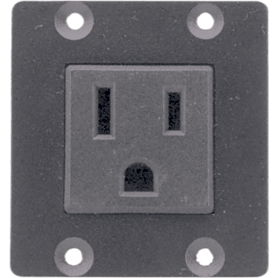 TS-1WUS - Módulo de Alimentación Eléctrica TBUS | Toma US 100-120V AC 5A | Doble Insert | Certificación UL | Compatible UTBUS
