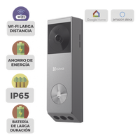 CS-EP3X - Videoportero IP de Batería / Dual Cámara 3 MP + 2 MP / Panel Solar 1.2W / IR 6 m (19.7 ft) / IP65 / Audio Bidireccional / Wi-Fi
