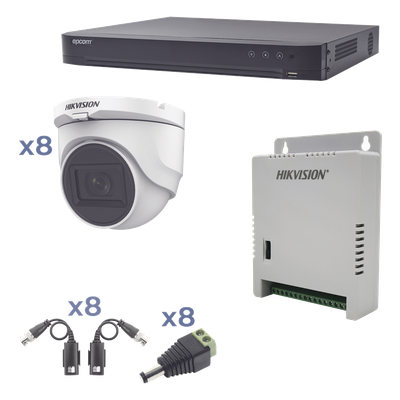 KH1080P8DW - Hikvision KH1080P8DW kit de videovigilancia Alámbrico 8 canales