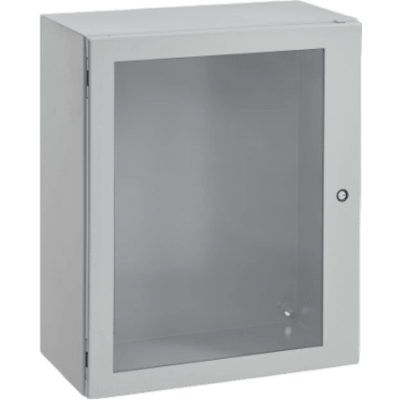 CSD24248WLG - Gabinete Concept con Puerta de Ventana / 610 x 610 x 203 mm (24 x 24 x 8 in) / NEMA 4/12 / IP66 / Acero Gris Claro RAL 7035