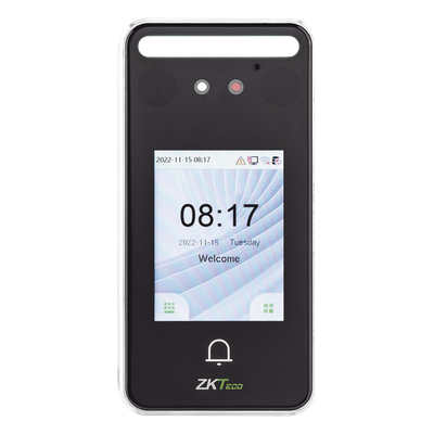 SPEEDFACEV3LITE - Terminal de Control de Acceso Facial / 500 Rostros / 3,000 Tarjetas / Pantalla 2.4" / IP65 / CPU Dual Core 1.2 GHz / 256 MB RAM / Cámara Binocular 1 MP / 185×58.5×20 mm (7.28×2.30×0.79 in)