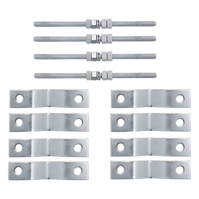 483 - Kit de Soporte para Antena / Acero Estructural Galvanizado / Montaje Vertical u Horizontal / Uso Rudo Exterior / 4.9 kg