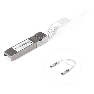 UACC-UPLINK-SFP28-0.3M - Cable DAC SFP28 / 25/10/1 Gbps / 0.3 m (1 ft) / SFP28 a SFP28 / Auto Link Optimization