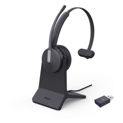WH64-HYBRID-MONO-TEAMS - Diadema Inalámbrica / DECT + Bluetooth Híbrido / Mono / Alcance 150 m (492 pies) / 32 h Autonomía / Certificación Teams / Busylight