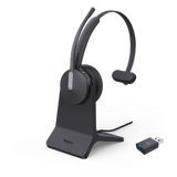 WH64-HYBRID-MONO-TEAMS - Diadema Inalámbrica / DECT + Bluetooth Híbrido / Mono / Alcance 150 m (492 pies) / 32 h Autonomía / Certificación Teams / Busylight