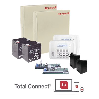 VISTA48DOBLE - Kit doble panel de alarma / VISTA-48LA + teclado 6162RF con receptor inalámbrico / Batería y transformador incluidos / Hasta 48 zonas