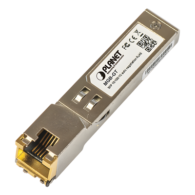 MGB-GT - Convertidor SFP a Ethernet / 10/100/1000 Mbps / LC Dúplex / Monomodo 120 km / 0 a 60°C / 3.3V DC