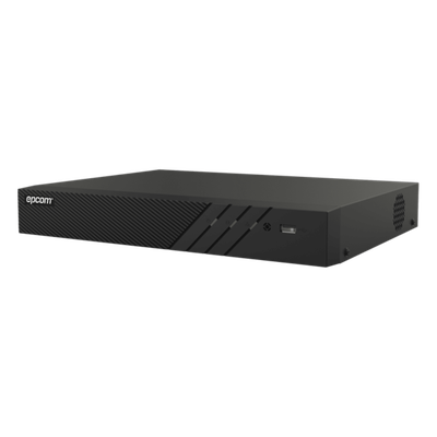 EX-8008TURBO-L - DVR Pentahíbrido / 16 Canales Totales / 8 TurboHD + 8 IP / 8 Megapixel (4K) / Audio Bidireccional Coaxitron / H.265+ / HDMI y VGA 4K