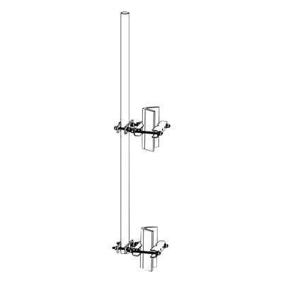 TRY-ST-LM-1.9X6 - Mástil de Montaje Lateral / 1.9" (48.26 mm) / 6' (1.82 m) / Acero Galvanizado / Torres Super Titan Secciones 1-21