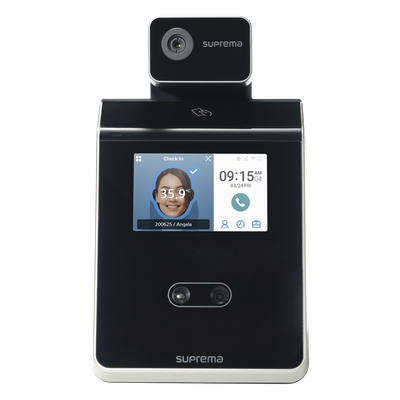 FS2AWBTCM10LA - Terminal de Control de Acceso Facial / Detección de Temperatura / 30,000 Usuarios / Pantalla Táctil 4" / TCP/IP y RS-485 / Bluetooth y RFID Multitecnología
