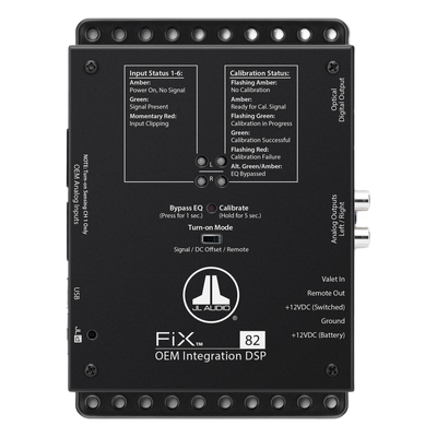 10-03102-00 - Procesador DSP de Integración OEM / 8 Canales de Entrada / 2 Canales de Salida / Tecnología FiX™ / Corrección de Señal de Fábrica / Restauración de Graves y Agudos / Para Sistemas de Audio Automotriz