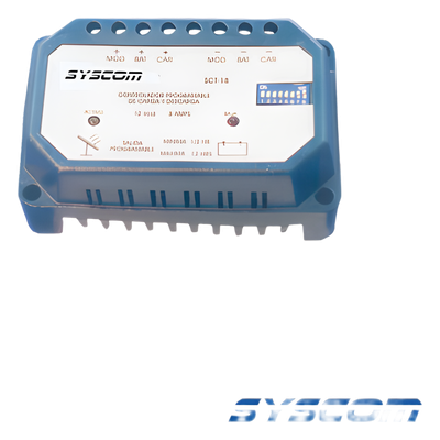 SCT120MC - Controlador Solar con Temporizador / 12 Vcc / 20 A / Temporización 30 min a 12 h / Protección Bajo Voltaje 10 Vcc / Regulación Carga 12.70 a 14.40 Vcc / Indicadores LED