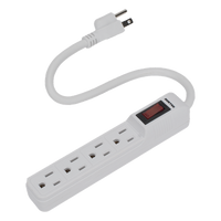 SYS-136200 - Multicontato Profesional / 4 Tomas 127 Vca / 15 A / Cable 30 cm (11.8 in) / Interruptor Iluminado / Norma NOM 003