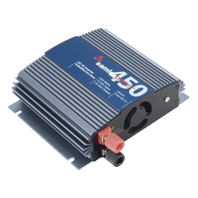 SAM-450-12 - Inversor de Corriente Onda Modificada / 450 W / Entrada 12 Vcc / Salida 115 Vca 60 Hz / 2 Contactos de Salida