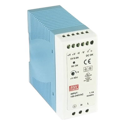 MDR-40-12 - Fuente de Poder Riel DIN / 12VCC / 40W / Entrada Universal 85-264VAC / 1.57 x 3.54 x 3.94 in