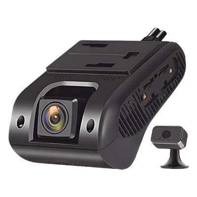 JC400 - Cámara Dual 4G+WIFI, 1080P, Botón de Pánico, Acceso a Memoria MicroSD Protegido, Acelerómetro Android, I/O
