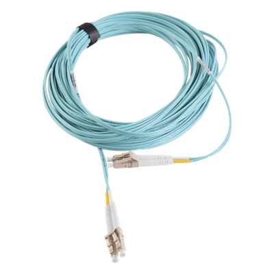 FJ2-LCLC5L-15AQ - Jumper de Fibra Óptica / Multimodo OM3 50/125 µm / LC-LC Duplex / OFNR / 15 m (49.21 ft) / Aqua