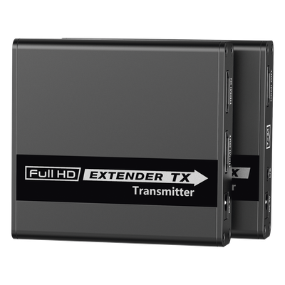 TT223 - Kit Extensor HDMI para distancias de 70 metros / Soporta resoluciones 720 y 1080P @ 60 Hz / Cat 6, 6a y 7 / Cero Latencia / Uso 24/7 / HDR10 / Salida Loop /  Configuración EDID / Soporta control remoto del equipo fuente / Salida de audio de 3.5mm