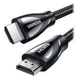 80404 - Cable HDMI 2.1 de Nylon Trenzado / 3 Metros / 8K@60Hz/4K@120Hz / eARC (Canal de Retorno de Audio / HDR10+ / VVR / HEC (Canal Ethernet HDMI) / ALLM / 3D / Dolby Atmos / Dolby Visión / 48 Gbps / Mayor Duración.