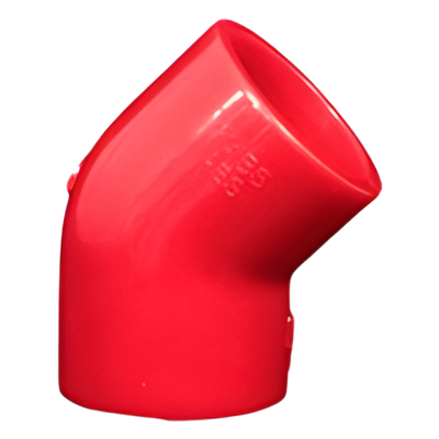 RP-5203 - Codo 45° para Tubería de Detección de Humo por Aspiración / CPVC Resistente al Fuego / 3/4 Pulgada / Certificación UL / NFPA 101