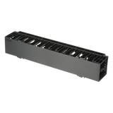 NCMHF2 - Organizador de Cables Horizontal / Rack 19in / 2UR / Frontal / ABS / Cat 6 y 10G