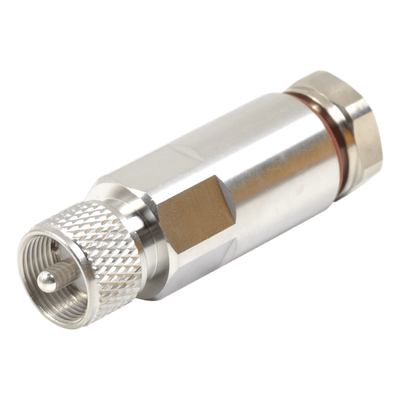 RFU-502-H1 - Conector UHF Macho / PL-259 / Cable HELIAX 1/2" / Tipo Rosca / Frecuencia 0-300 MHz / Teflón PTFE