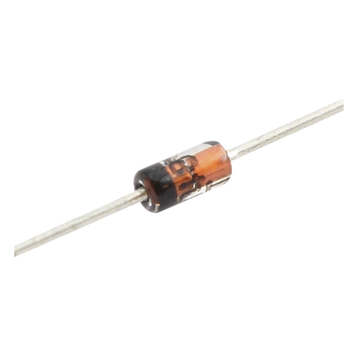 1N4148 - Diodo de Conmutación, I fwd. 300 mA, Vrev 75 V, 0. 5 Watt, Tiempo de Recuperación 4.0 nS, Empacado DO-35.