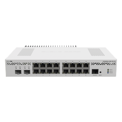 CCR2004-16G-2S+PC - CCR2004-16G-2S+PC, Ruteador 16xGigaEth, 2xSFP+ 10G, CPU 4 núcleos 1200Mhz, RAM 4Gb, RouterOS L6