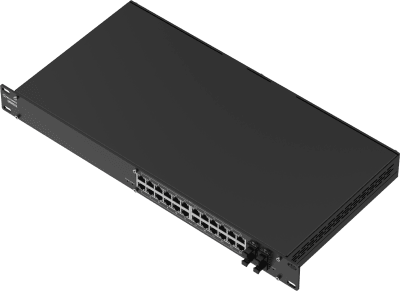 SWM282 - Switch Industrial Gestionado L2+ / 24 Puertos Gigabit PoE+ / 4 Puertos SFP / 56 Gbps / 300W PoE Budget / IP30
