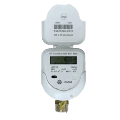 LXCXY-25 - Medidor Ultrasónico de Agua LoRaWAN / 1 Pulgada / Medición Bidireccional / IP68 / Válvula Integrada / LCD 9 Dígitos / Batería 6+1 Años