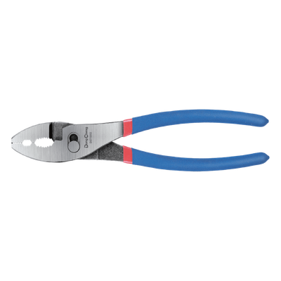 D071808 - Pinza Mecánica / 8 Pulgadas / Acero al Carbono / Mordaza Dentada / Cortador de Alambre Integrado / Mango Ergonómico