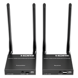 TT699KVMV2.0 - Extensor HDMI Inalámbrico / 4K@60Hz 4096x2160 / KVM Integrado / Banda 5G / Alcance 50 m (164 ft) / 1 a 4 Pantallas
