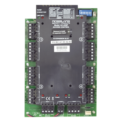 AC-425IP-LPCB - Controladora de acceso / 4 lectoras expandible a 8 / 30,000 usuarios / RS-485 y TCP/IP / 4 relés / Antipassback
