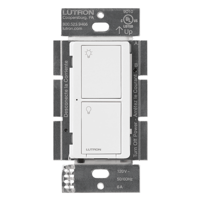 PD5WSDVWH - Interruptor de Pared Inteligente / On/Off / 5 A LED / 120/277 V / Sin Neutro / Control Pico / Smart Bridge