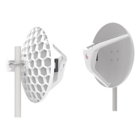 RBLHGG-60AD-KITR2 - Enlace Inalámbrico 60 GHz / 2 Gbps Agregados / Alcance 1500 m (4921.3 ft) / CPU 4 Núcleos / Preconfigurado / IP Exterior