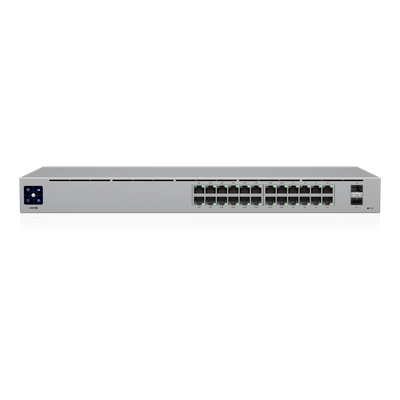 USW-24-POE - Ubiquiti UniFi 24-Port PoE Gestionado L2/L3 Gigabit Ethernet (10/100/1000) Energía sobre Ethernet (PoE) 1U Plata