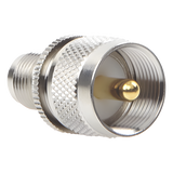 RFT-1236 - Adaptador de Conector RF / TNC Hembra a UHF Macho PL-259 / Montaje en Línea / Cuerpo Níquel / Contacto Oro / Aislante Teflón