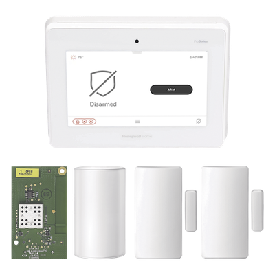 PROA7PMW - Kit de Panel de Alarma / Pantalla Táctil 7 Pulgadas / Tecnología Inalámbrica SIX / Cifrado AES-128 / Sensor PIR / 2 Contactos Magnéticos / Respaldo de Batería