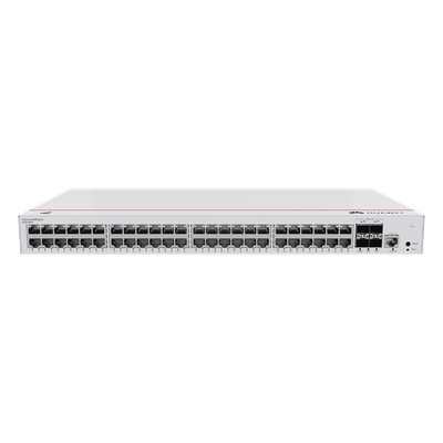 S220-48P4X - Switch PoE Administrable / 48 Puertos Gigabit / 4 Puertos 10GE SFP+ / PoE Perpetuo 380W / 176 Gbps / Capa 2
