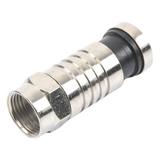 TT-CON-509-RG59 - Conector F Macho / Compresión en Línea / Cable RG-59 / Cuerpo Bronce Niquelado / Contacto Oro / Aislante Teflón
