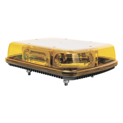 X1665AVM - Mini Barra de Señalización / 18 LEDs Ámbar / Hyperlux / 25 Patrones de Destello / 12 VCC / -40°C a 55°C (-40°F a 131°F)