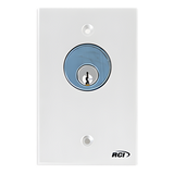 960MACYLKAK - Interruptor con Llave / Acción Mantenida / SPDT 3A @ 125 VCA / Aluminio Anodizado / Montaje Superficie o Encastrado