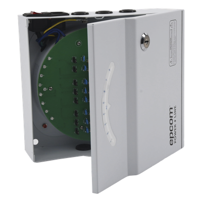 PLK-24-AC-8A - Fuente de Alimentación Profesional / 24 Vca / 8 A / 8 Canales / Protección 5 kA / Entrada 110 Vca