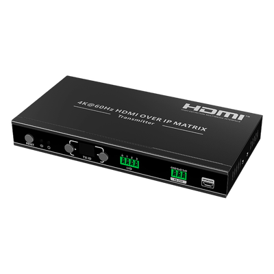 TTMOIPTX - Extensor HDMI sobre IP / Transmisor / 4K@60Hz / 120 m (394 ft) / HDMI 2.0 / HDCP 2.2 / PoE / RS-232 / IR Bidireccional / Multicast