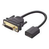 20118 - Ugreen 20118 adaptador de cable de vídeo DVI-D HDMI Negro, Oro