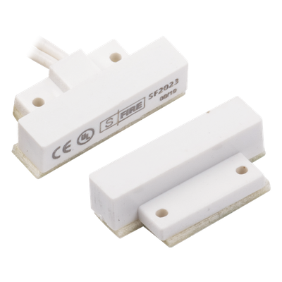 SF-2023 - Contacto Magnético / GAP 13 mm (0.51 in) / Reed Switch NC / 12 VCC / Ultra Compacto / Puertas y Ventanas