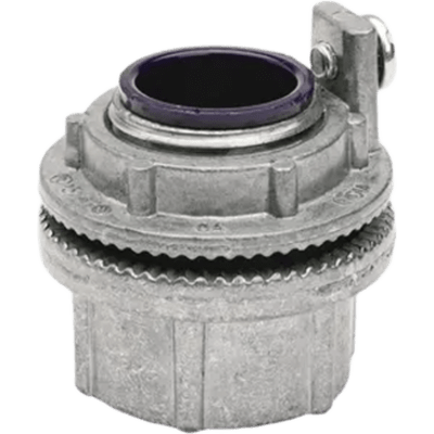 HUB-WH6-AG - Conector Meyers de Aluminio de 2" con tornillo de puesta a tierra, disponible para Áreas Peligrosas Clase 1 División 2 de acuerdo con NEC 501.10, NEMA 3, 3R,4, 12.