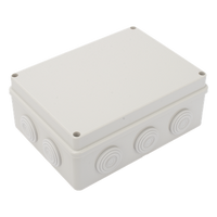 PST-1419-ER - Caja de Derivación de Plástico / 10 Glándulas de Goma / IP55 / 140 x 190 x 76 mm / -40 a 120°C